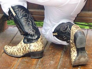 cowboy boots rubber sole