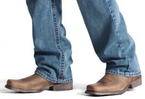 stacked jeans cowboy boots